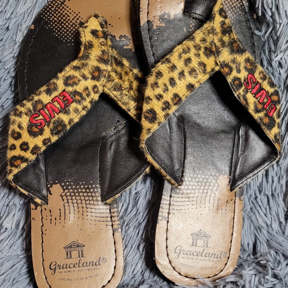 NWOT Elvis Flip Flops